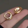 Petites boucles d'oreilles en argent Sterling 925 pour femmes, Vintage, Simple, brillant, épais, rond, cercle, hypoallergénique, bijoux cadeaux