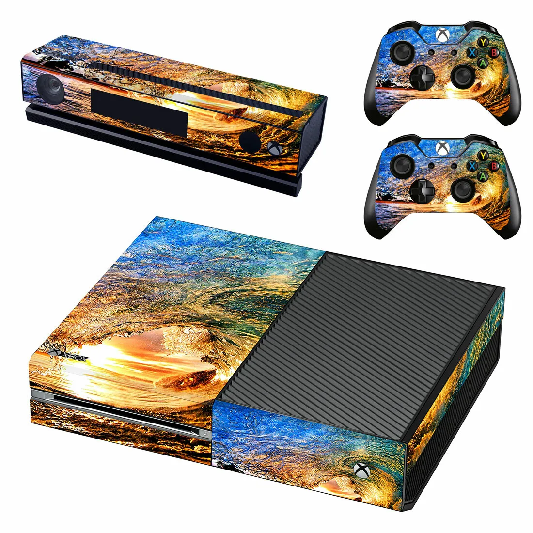 Fox Oil Painting Design Per Xbox One Skin Sticker Cover Per Console Xbox One E 2 Controller