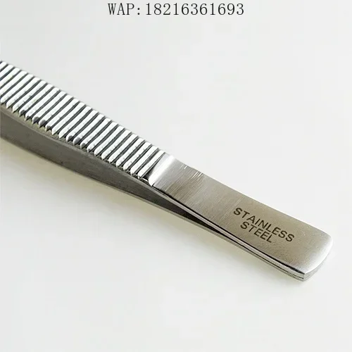 미니 플랫 핀셋 스테인레스 스틸 번트 유리 클램프 유리 모델링 조명 보조 도구