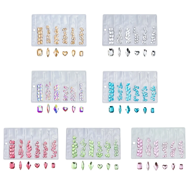 

Crystal Art Rhinestones Diamond 3D Art Decorations DIY Manicure