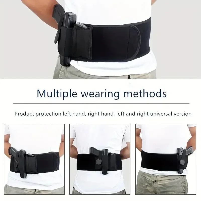 Tactical Concealed Carry Waist Band Belt - Gun Holster & Phone Pouch for Outdoor Hunting Fitness Defense For outdoor activities