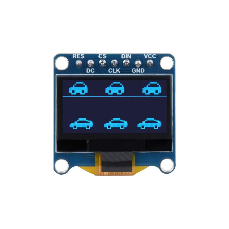0.96inch OLED Display Module, 128&times;64 Resolution, SPI / I2C Communication Comes with examples for Raspberry Pi, Arduino, STM32