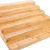 Bamboo Skewer Rack Display Stand 180-Hole Design 6 Layers Eco-Friendly Easy Assembly Appetizer Skewers Food Stand Kitchen 2