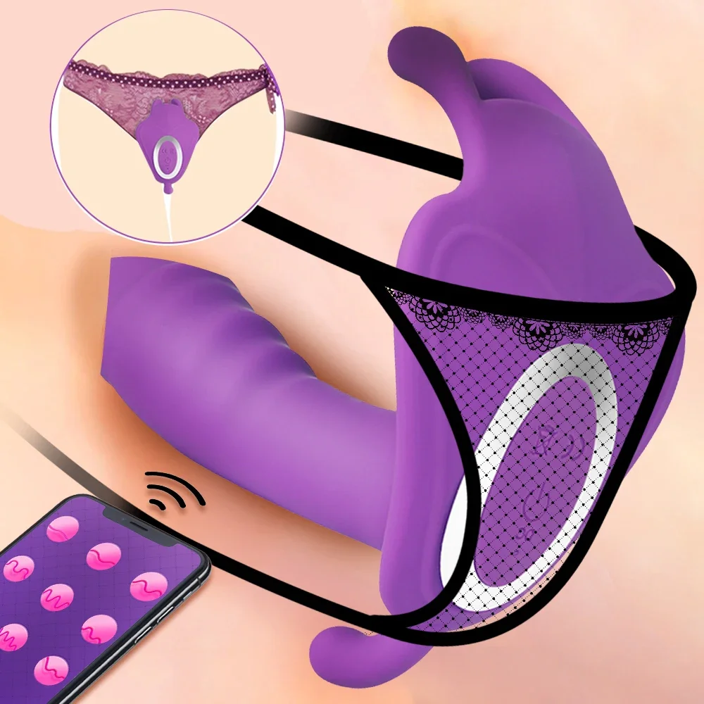 Vaginal Vibrators Clitoris Vibrator Female Sex Toys Dildo Sex Toys Vibrator Sex Toy Wearable Panties Dildo Vibrators APP Wireless Remote Control Sex Toys for Women 10 Speed G Spot Clitoris Stimulate Vagina Orgasm