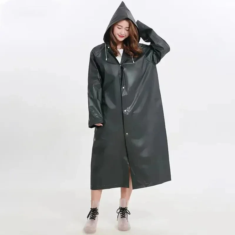 1piece EVA Unisex Raincoat Thickened Raincoat Women Waterproof Men Camping Waterproof Rainwear Suit raincoat poncho