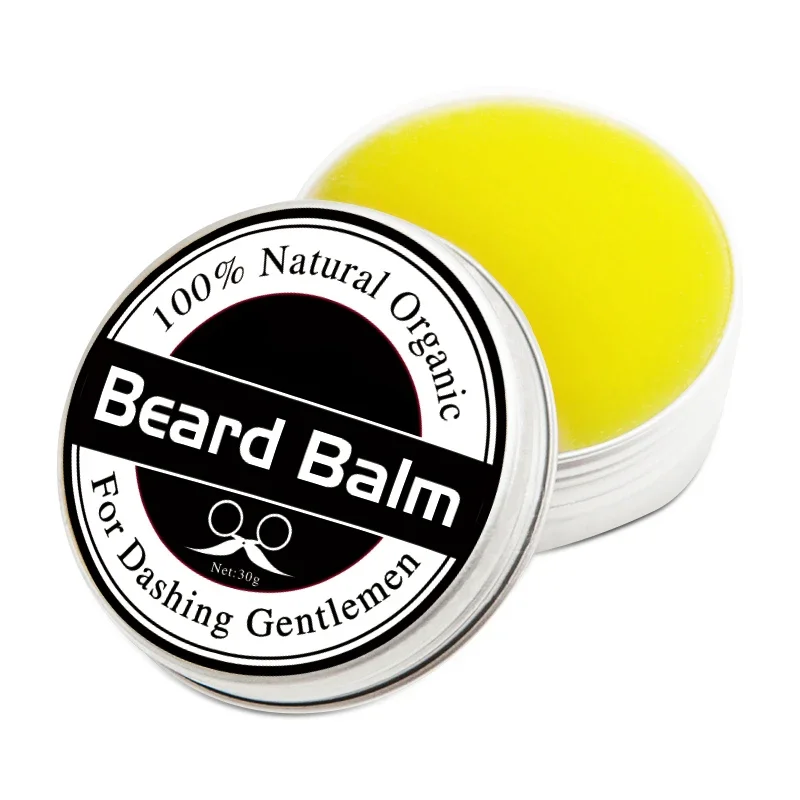Natural Beard Balm Men Beard Oil Hair Wax Product Conditioner Organic Ingredients Mustache Moisturizing Moustache Wax