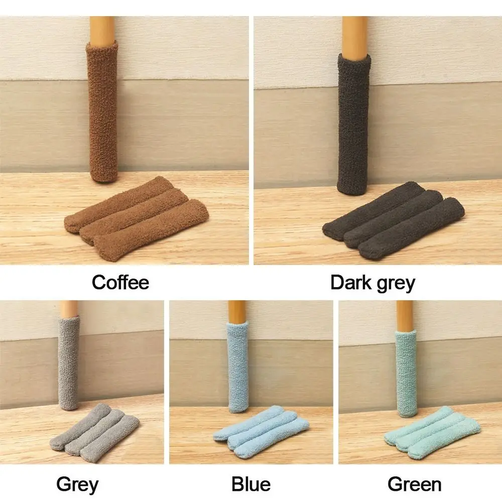 4Pcs/set Chair Leg Socks High Elastic Chair Foot Protectors with Anti-Slip Pads Furniture Pads Protective Covers Set