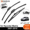 3PCS Car Wiper for Hyundai Matrix 2001-2010 Front Rear Windshield Four Seasons durable Accessories 2001 2002 2003 2009 2010 1