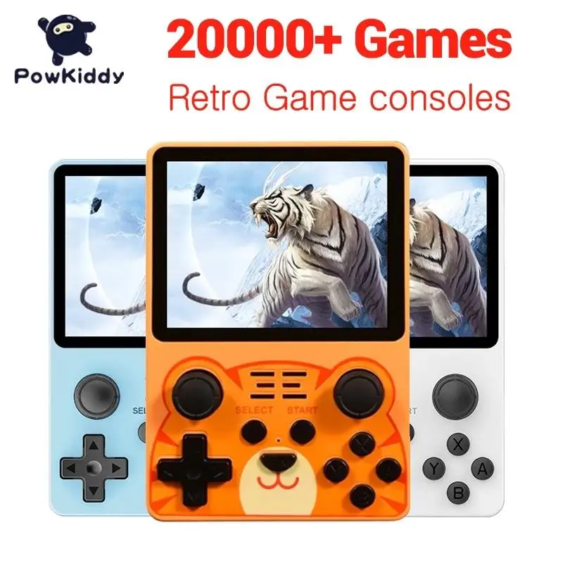 

2023 NEW Video Handheld Game Console POWKIDDY RGB20S Retro Open Source System RK3326 3.5-Inch 4:3 IPS Screen Children's
