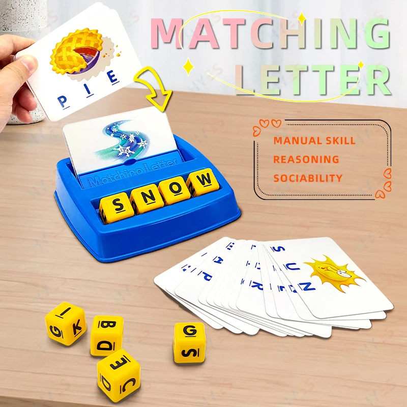 Letter Matching Early Educational Toys Baby Letters Cards Match
