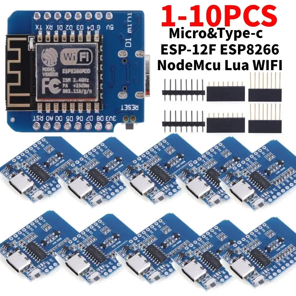 ESP8266-ESP-12-ESP-12F-CH340G-CH340-V2-Usb-Wemos-D1-Mini-Wifi ...