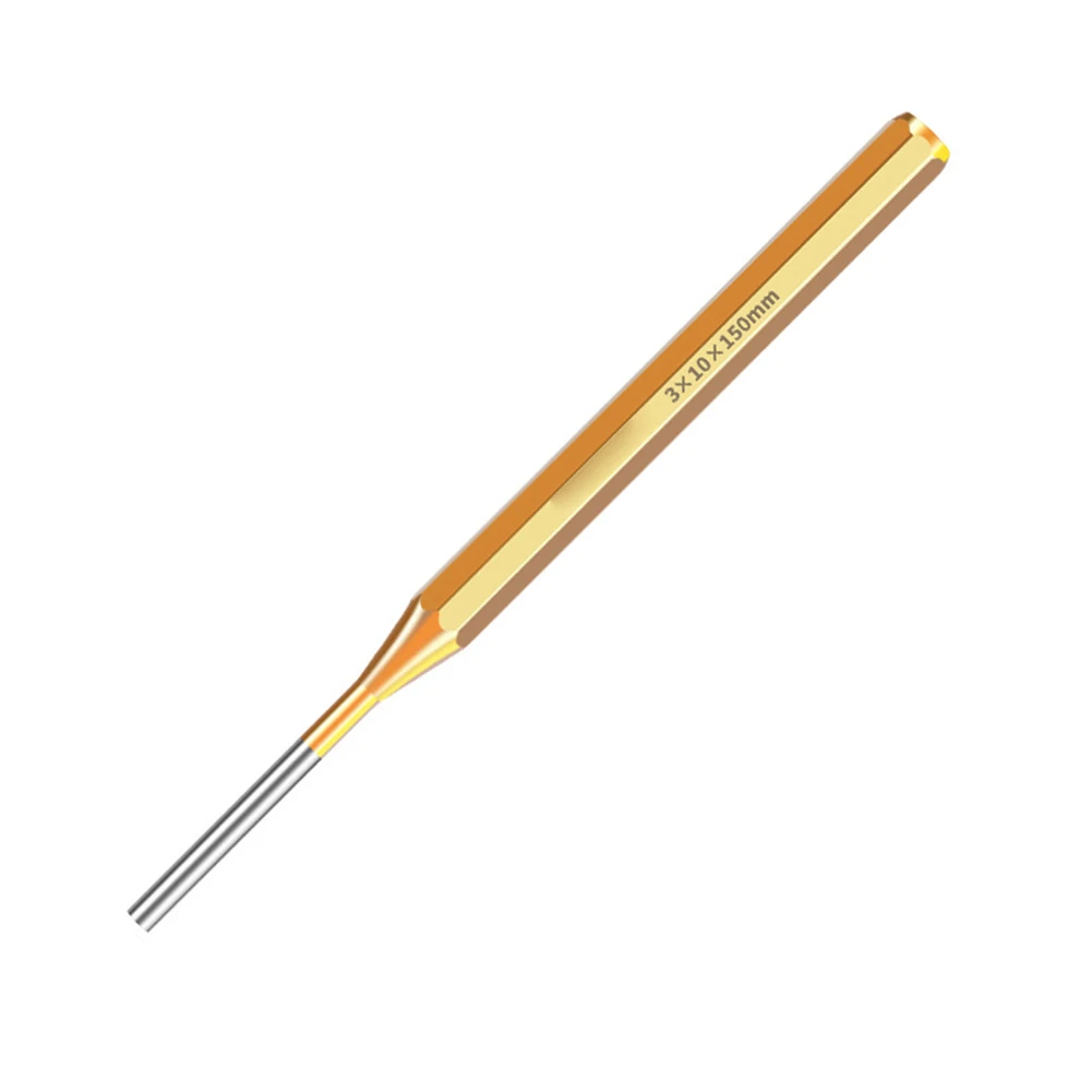 1 stücke 2/3/4/5/6/8/10mm Messing Punch 150mm Roll Pin Punch Werkzeuge Entferner Heavy Duty Meißel Kegel Punch Für Maschinen Wartung – Detail 17