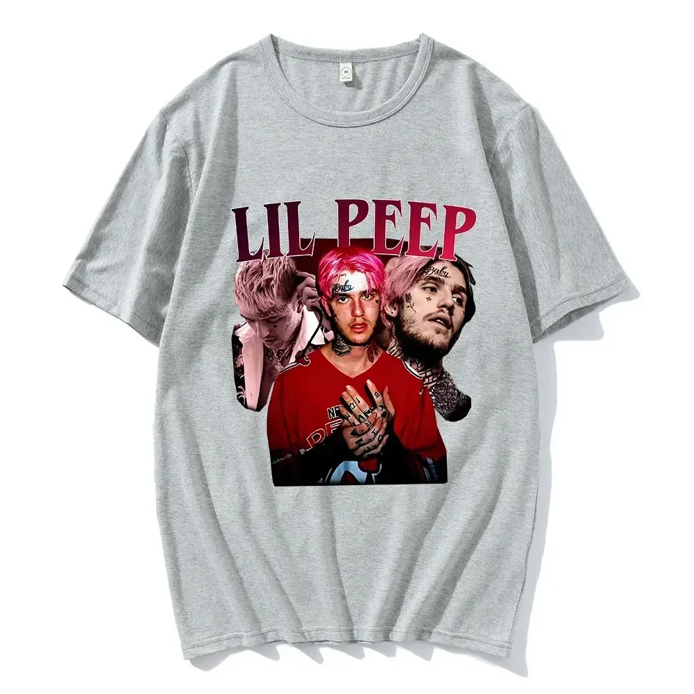 Lil Peep Rap Graphic Print T-shirt Funny Vintage Hip Hop T Shirt Fashion Design Casual Short Sleeve T-Shirts Gothic Streetwear 4