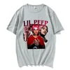 Lil Peep Rap Graphic Print T-shirt Funny Vintage Hip Hop T Shirt Fashion Design Casual Short Sleeve T-Shirts Gothic Streetwear 4