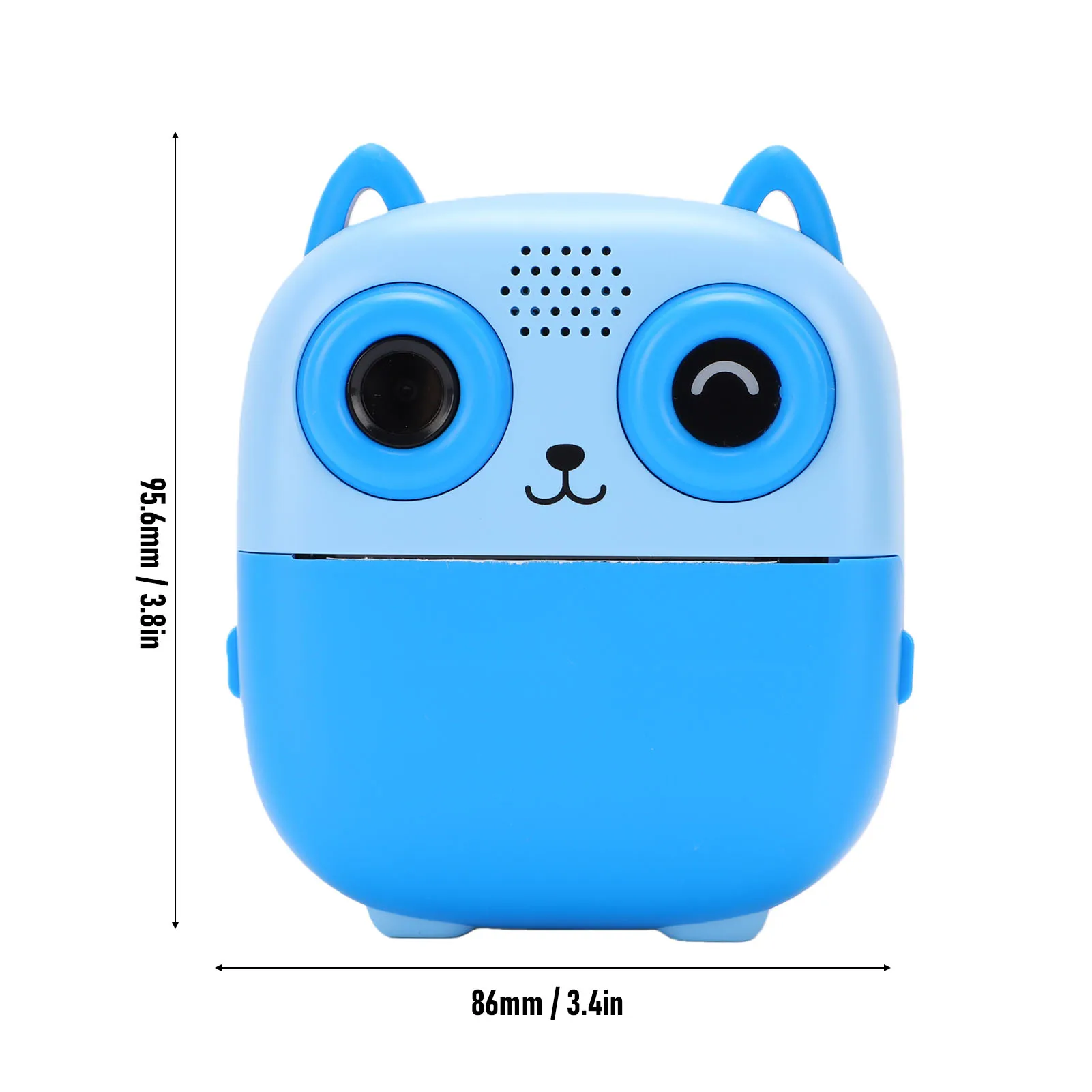 어린이용 즉석 인화 카메라 AI 기반 1080P 48MP HD 디지털 감열 인화 카메라 (셀카 타이머, 게임, 음악 기능 포함)