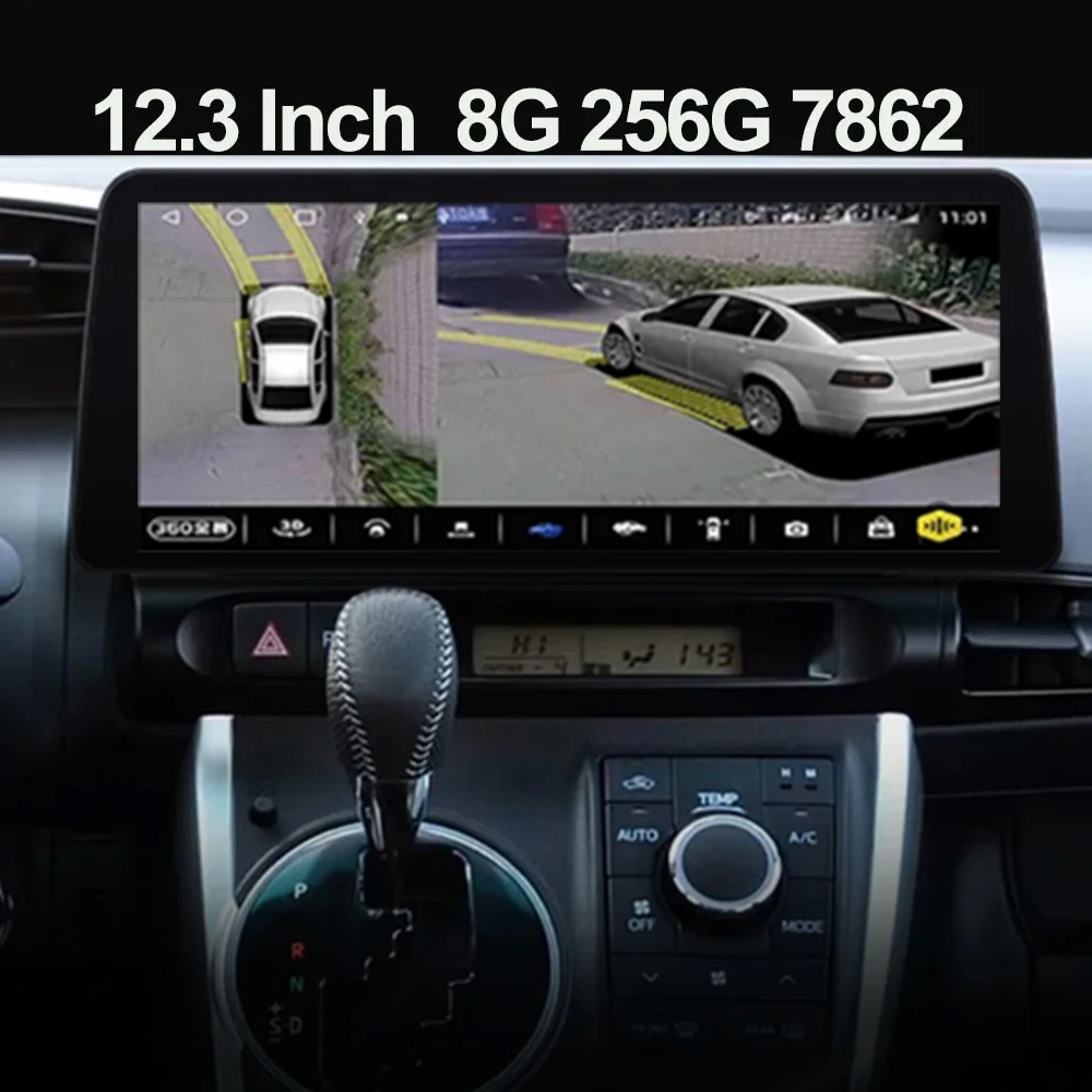 

12.3 inch For Toyota Wish 2010-2016 Android 13 Car Stereo Radio Multimedia Video Player Navigation Head Unit Carplay