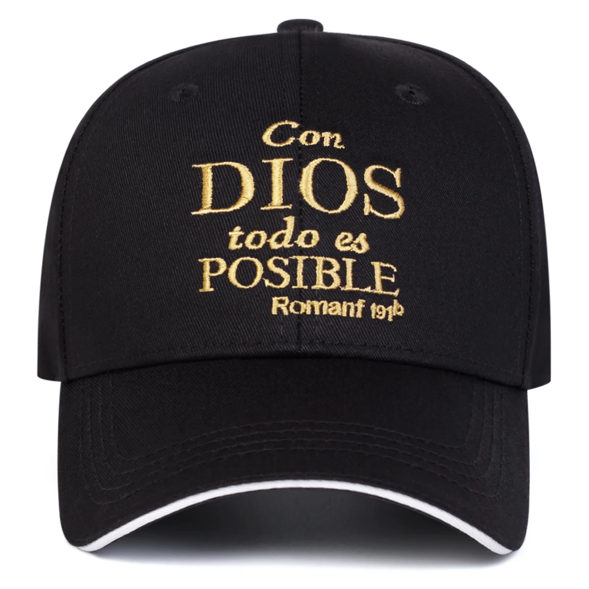 Unisex DIOS Baseballkappen mit Buchstabenstickerei, Frühling und Herbst, für den Außenbereich, verstellbare Freizeithüte, Sonnenschutzhut, Sportkappe – Detail 4
