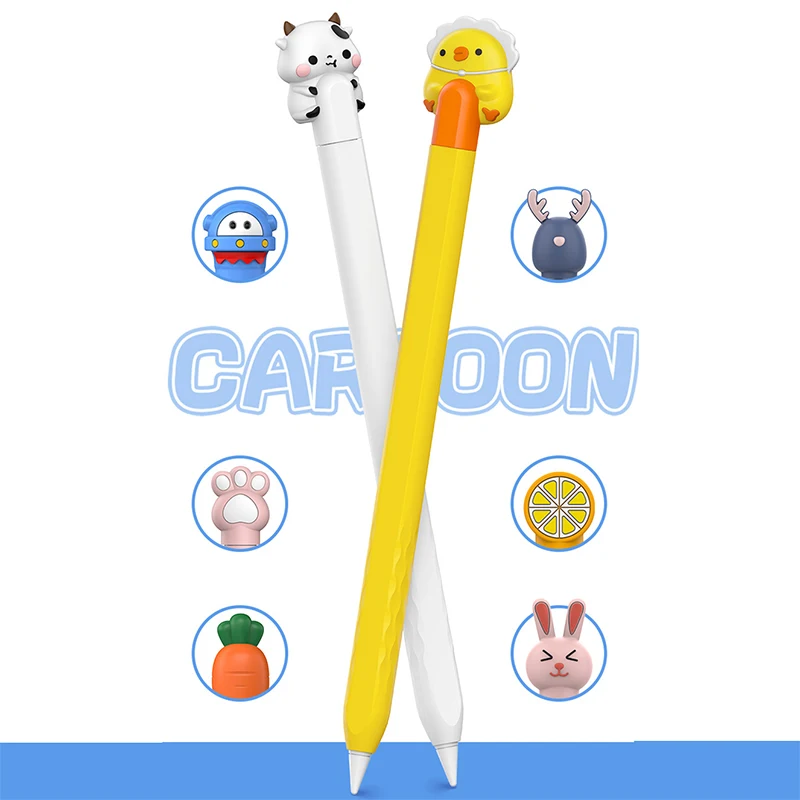 Per Funda Apple Pencil 2 Custodia Duotone Custodia Protettiva In Silicone Morbido 2A Generazione Ipad Pencil Skin Per Apple Pencil Case