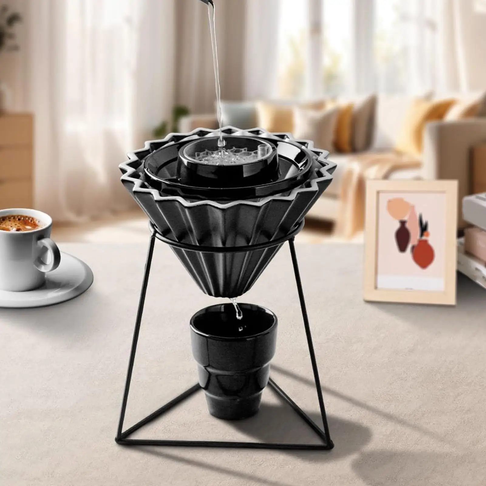 Heatproof Pour Over Coffee Dripper with Cone Filter