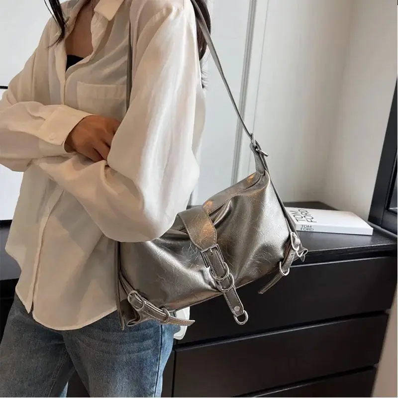 

High Quality Women's Underarm Bag Fashion Simplicity large-capacity Tote Bag Advanced Sense Shoulder Bag Solid Versatile Handbag