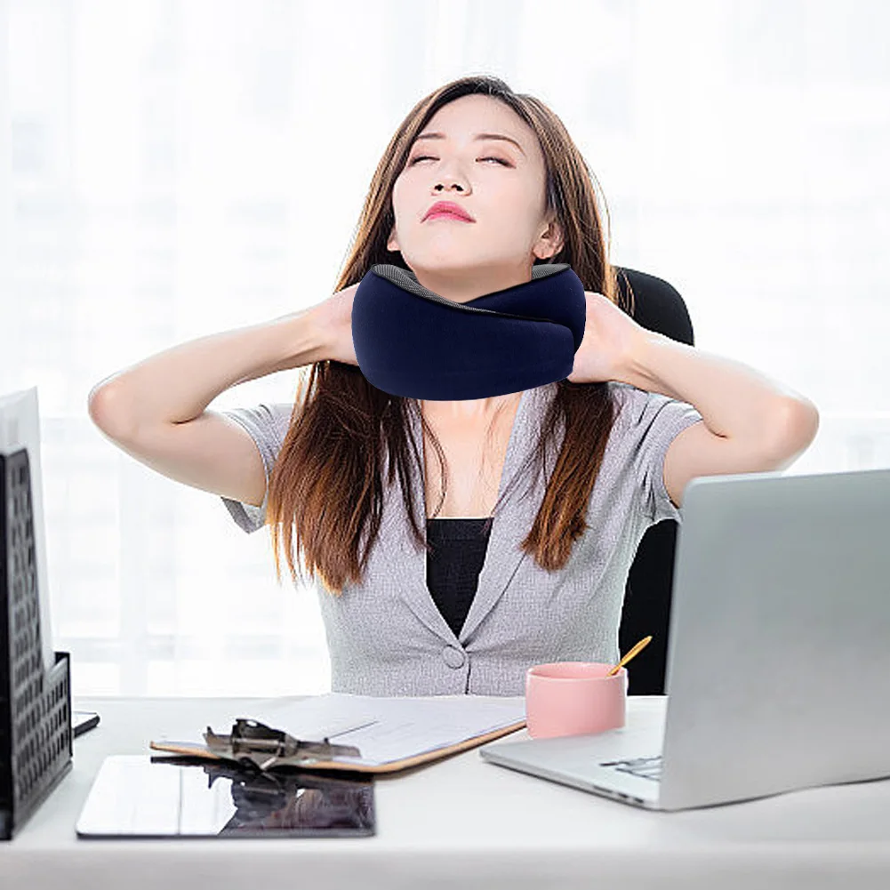 Adjustable U Shaped Memory Foam Travel Neck Pillow