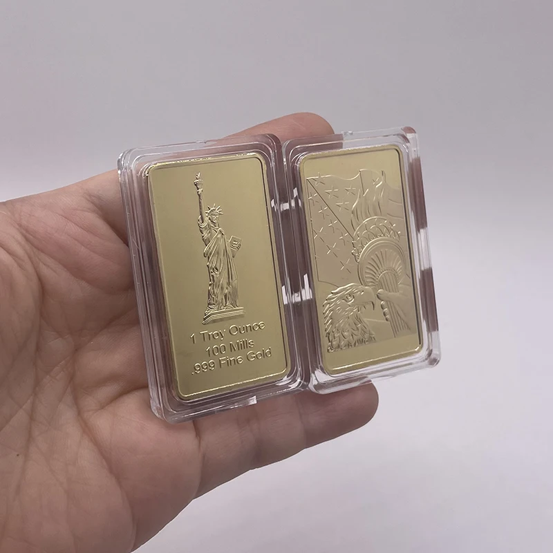 トロイオンス100ミル,999,ゴールドメッキ,アメリカン,ハリー