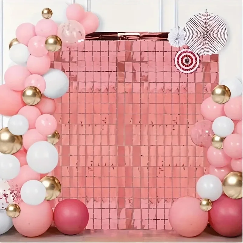 2M Glitter Sequin Backdrop Wedding Birthday Baby Shower Decor Reusable Sparkly Background Wall Party Photo Booth Decoration