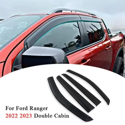 Window Visor Weathershield for Ford Ranger T9 2023 2024 Wildtrak Sport XLT XLS XL double cabin Next Gen 2022 Wind Deflector