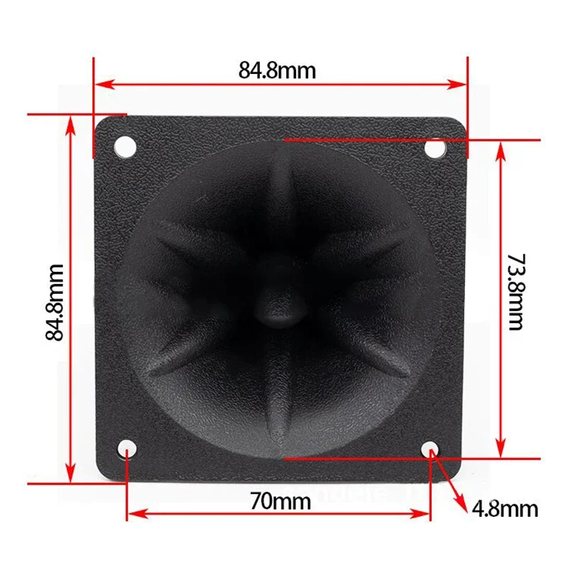 Speaker showing impedance and sound pressure details.