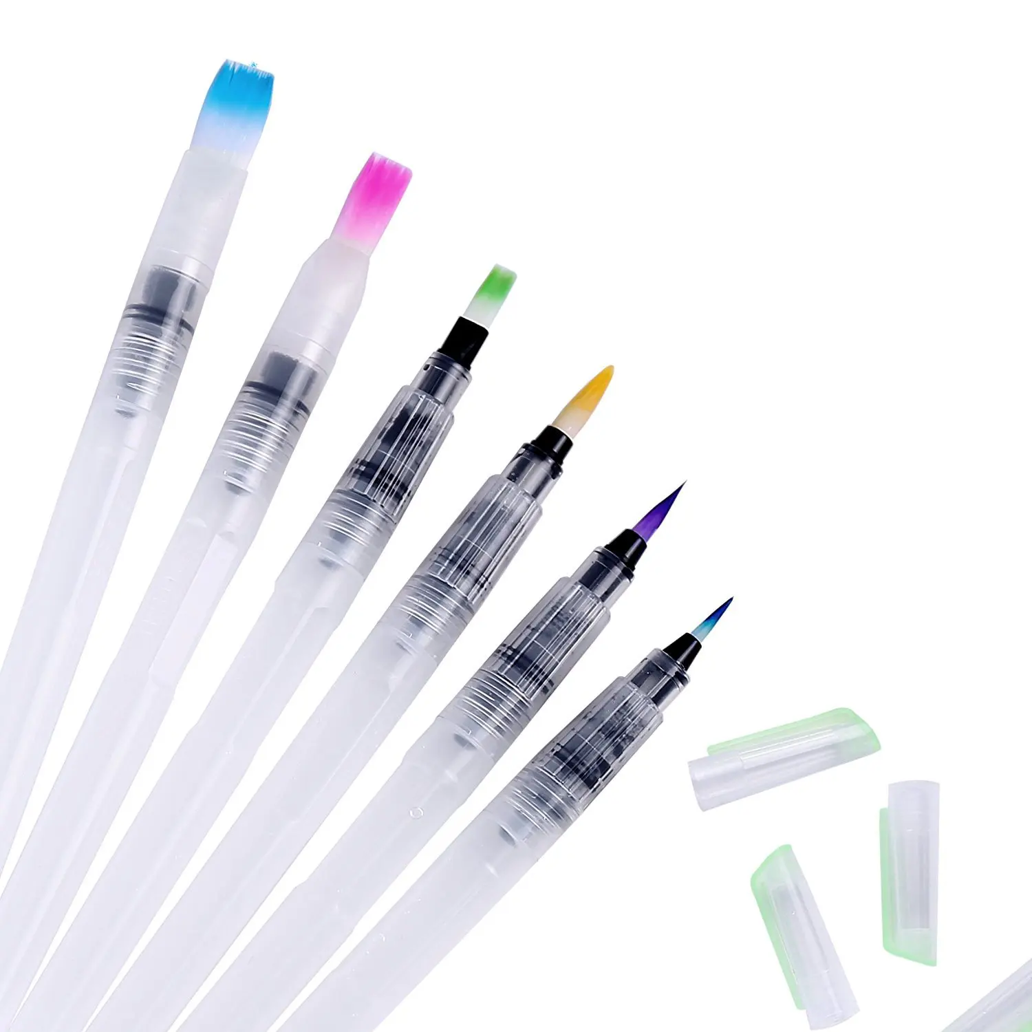 Refillable Water Brush Pen, 3Pcs/6Pcs Pilot Ink and Paint Art Pens Plus  Fill Tool Watercolor Painting Calligraphy Art Crafts Set (3 Pcs Water Brush