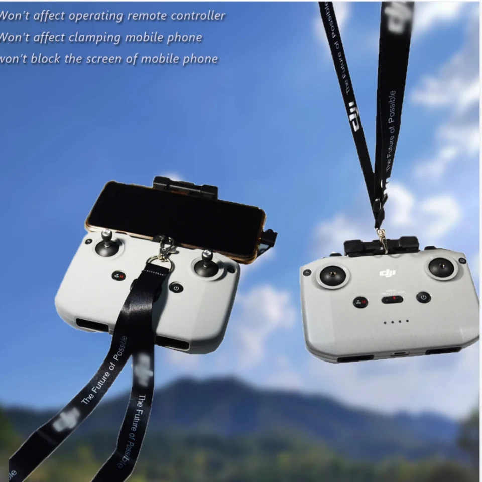 Sangle Cou Pour Télécommande DJI - Lanière Réglable Confort & Sécurité Pour RC/Mini 3 Pro - 2