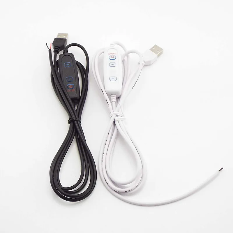 Description Picture 6 of itemUSB Port Power Supply Cable DC 5V LED Dimmer Dimming 2pin 3pin Wire Extension Cord Line Color Control for LED Light Chips