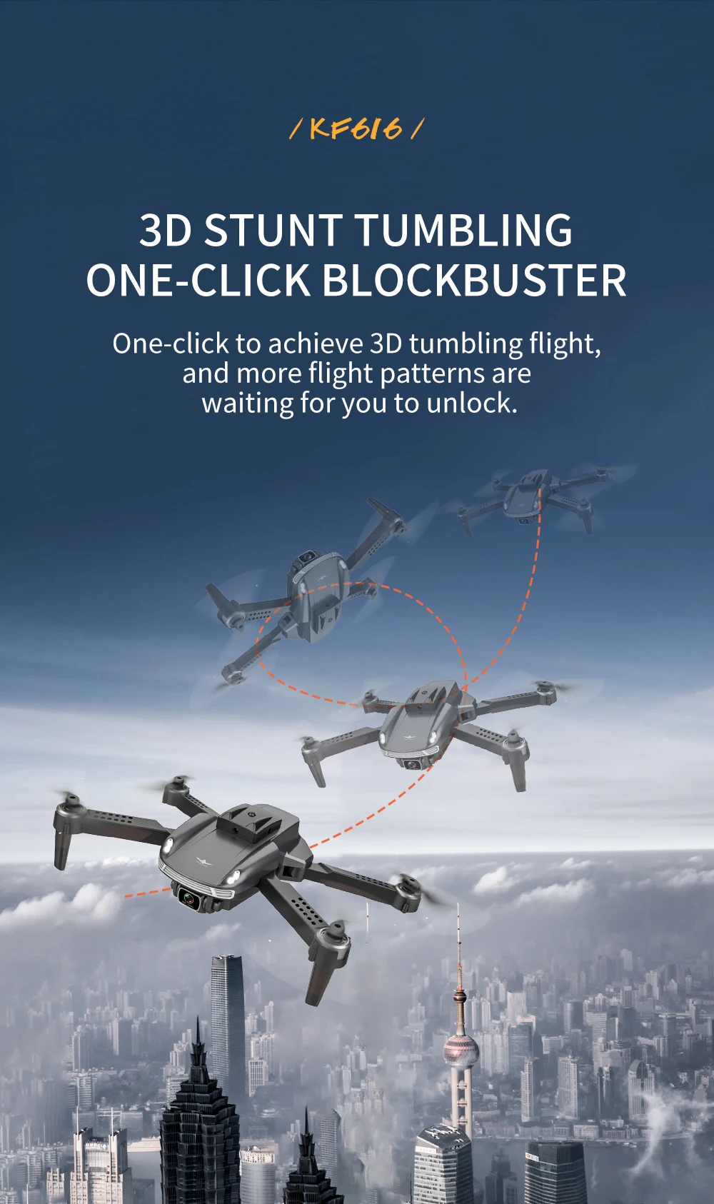 KF616 Drone, kp616 / 3d stunt tumbling one
