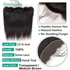 Straight 24 Inch Lace Frontal Human Hair Pre Plucked Transparent Swiss 13x4 Brazilian Lace Frontal 2x6 Lace Closure For Women 3