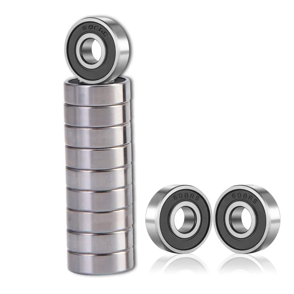 6/12/20pcs 608RS/608ZZ Bearings, Durable Carbon Steel Ball Bearings Skateboards, Longboards, Inline Skates, Roller Skates image 13