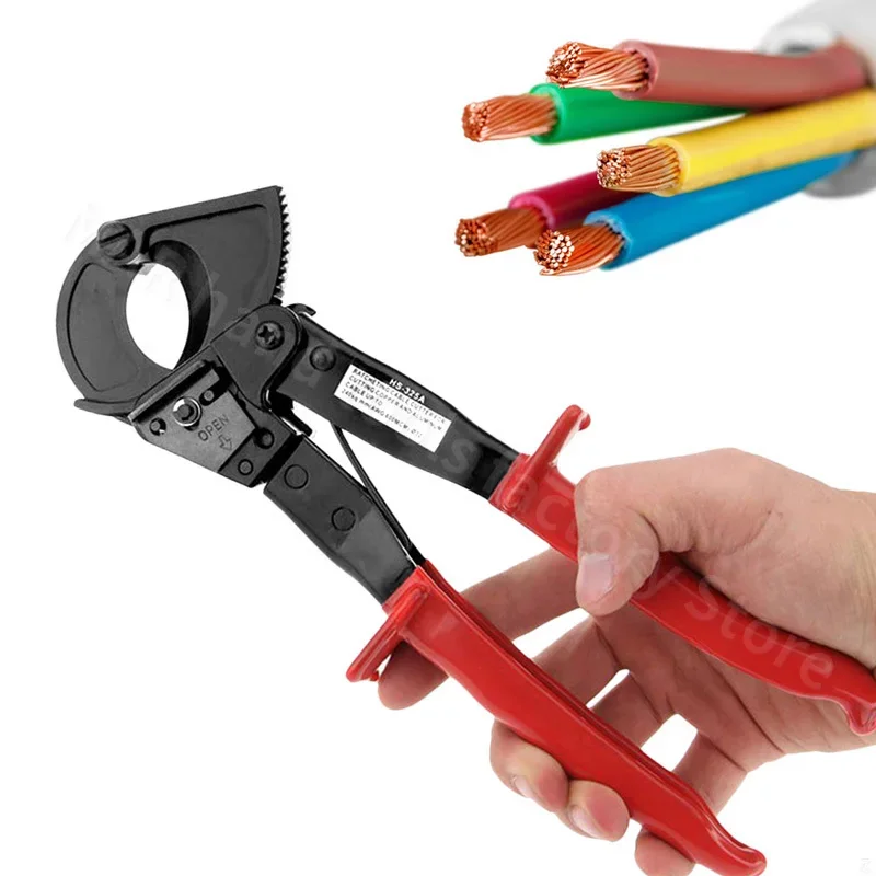 Ratchet Electrician Cable Cutter Electrician Wire Cutting Scissors Copper Aluminum Wire Cutting Plier Multi Type Wire Cutter 4