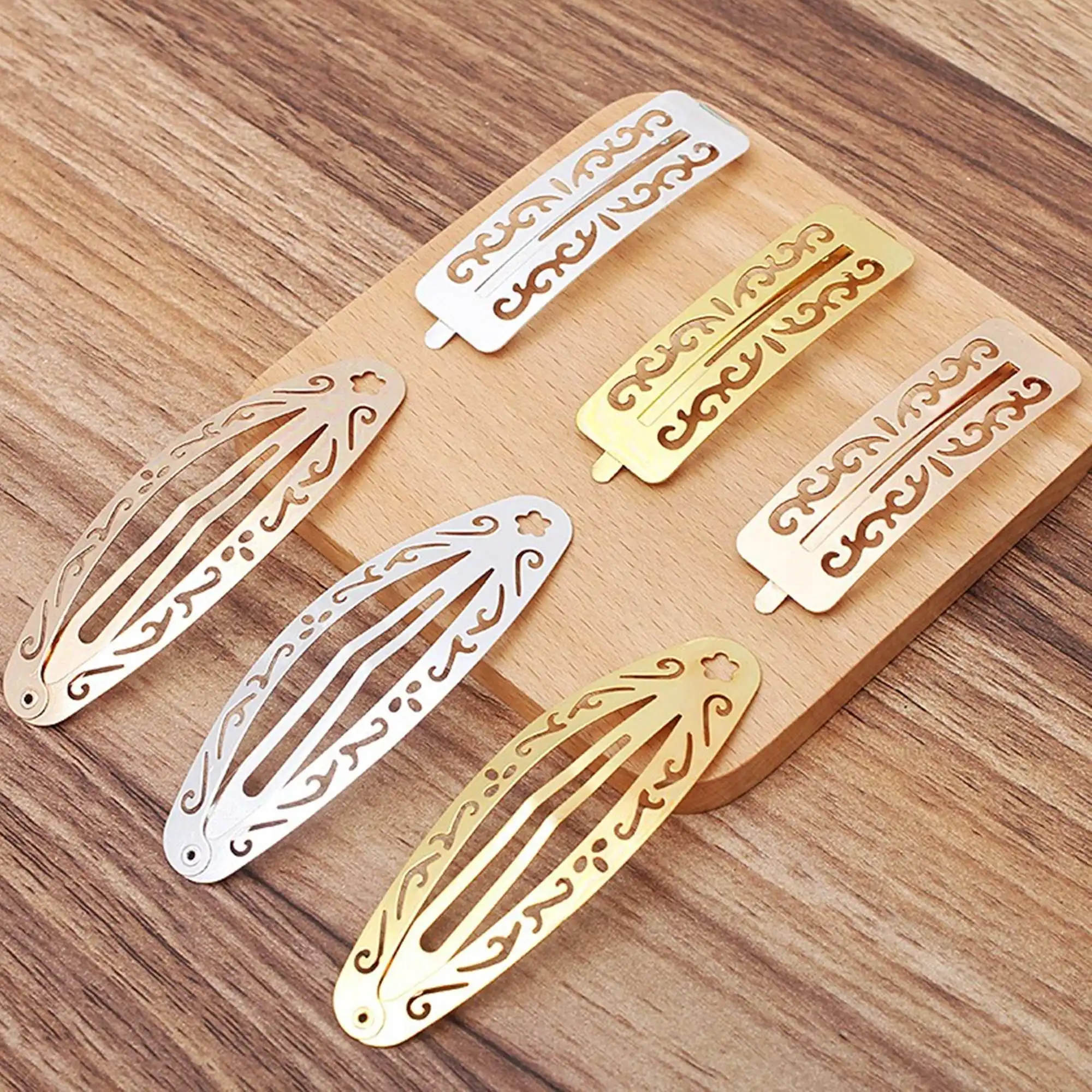 6 ชิ้น/ล็อตใหม่ vintage hollow out คีมหยดน้ําคีมสแควร์ DIY เครื่องประดับอุปกรณ์เสริม 1