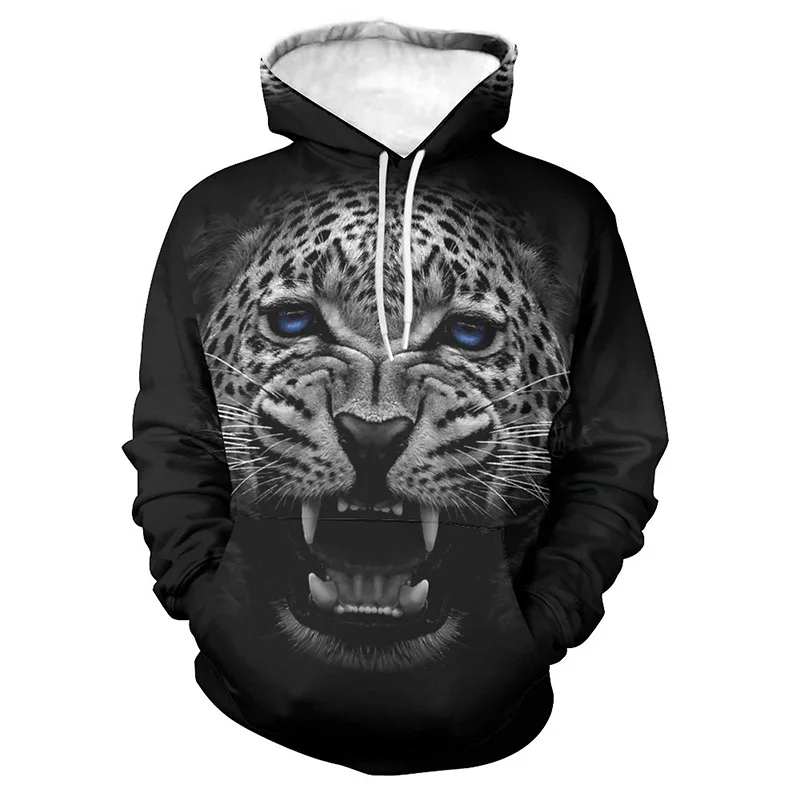 thumbnail image 1 of Sudaderas con capucha con estampado de leopardo y animales para hombre, sudaderas de moda, sudaderas de diseñador, ropa de calle de gran tamaño, abrigos para hombre, 1 of 5