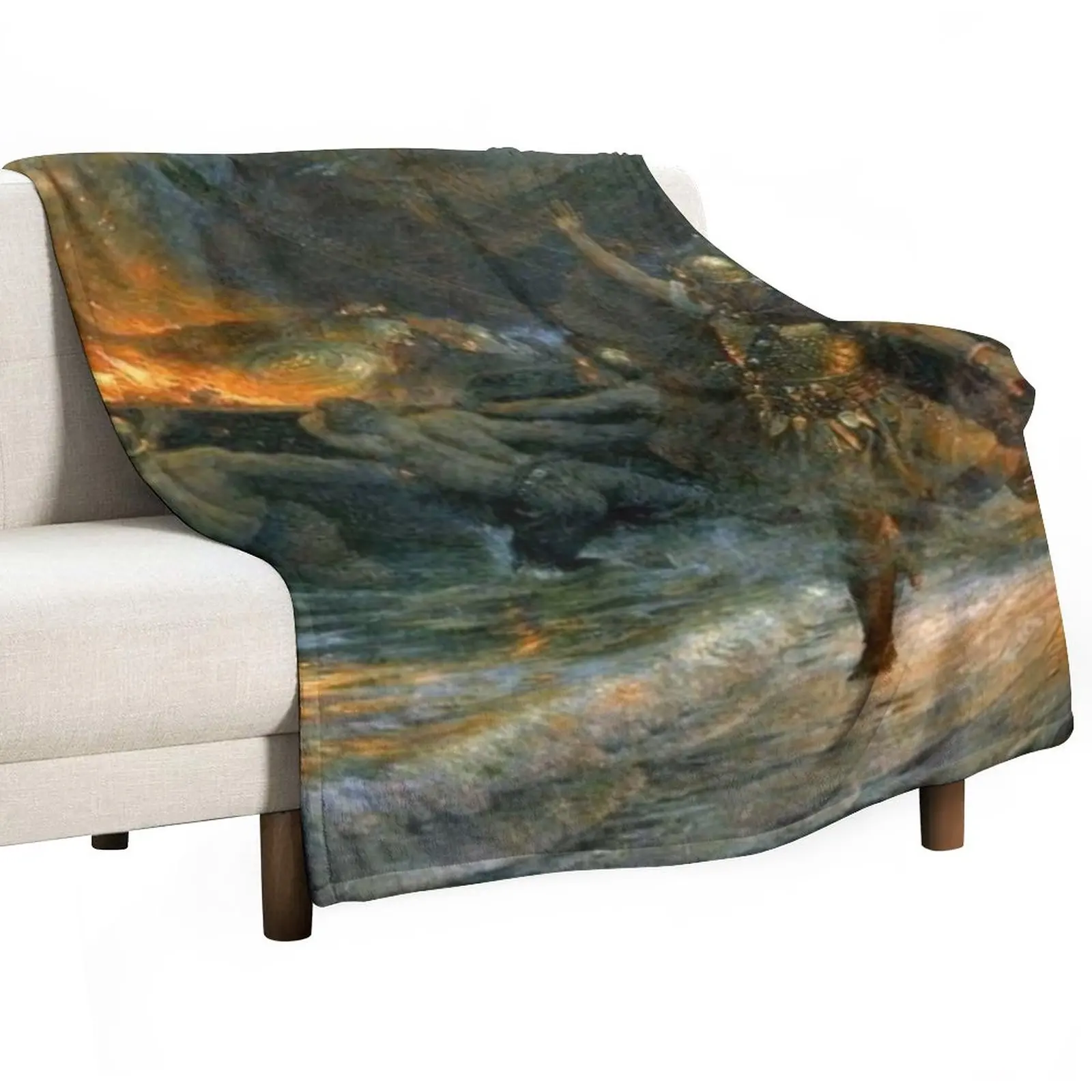 

Viking Funeral Throw Blanket Summer Blanket Blanket For Sofa