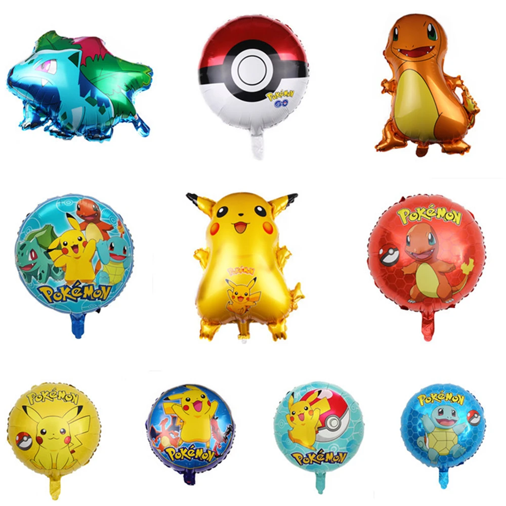 60Cm Pokemon Balloon Party Decoration Toys Balloon Gifts Pokemon Aluminium Balloon Party Festival Giocattoli Per Bambini Balloon