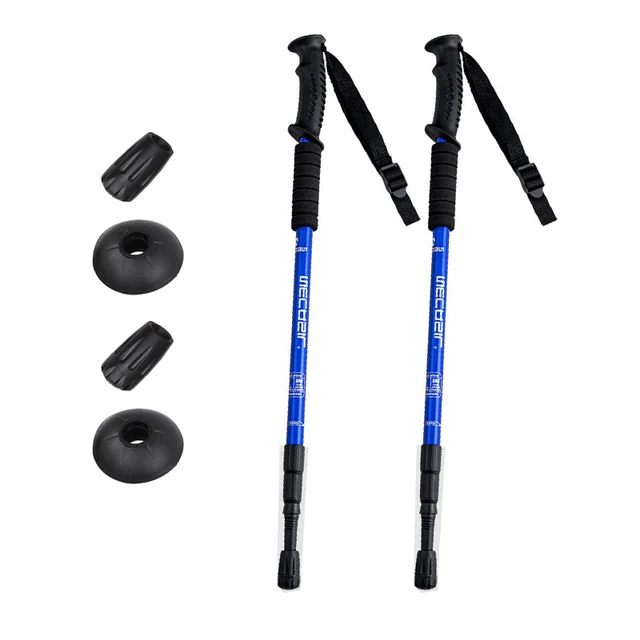 Aluminum Alloy Trekking Poles, Ultralight Adjustable, No Slip Nordic Walking Sticks, Adult Hiking Canes, Telescopic Alpenstock