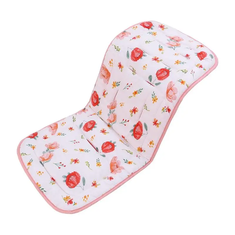 цена Stroller Seat Liner Cooling Stroller Liner Pad Pram Seat Cushion Reversible Breathable Toddler Car Seat Cushion For Car Seats