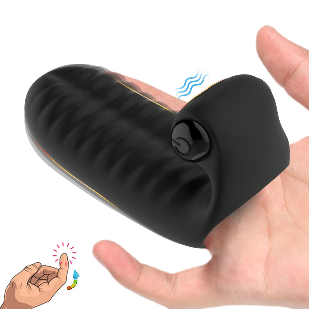 Sex Toys Double Finger Sleeve Vibrator G Spot Orgasm Massage Clit Stimulate Female Masturbator