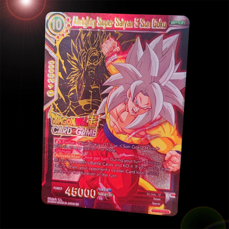 

Dragon Ball Super Flash Card Game GOKU Card American Version Replica Gilded Game Collection Cards