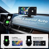 Podofo 10.26" Autoradio Multimédia Universel avec Écran 4K, Caméra de Tableau de Bord, Carplay Sans Fil, Android Auto, Bluetooth et WiFi pour Voitures et Fourgonnettes 2