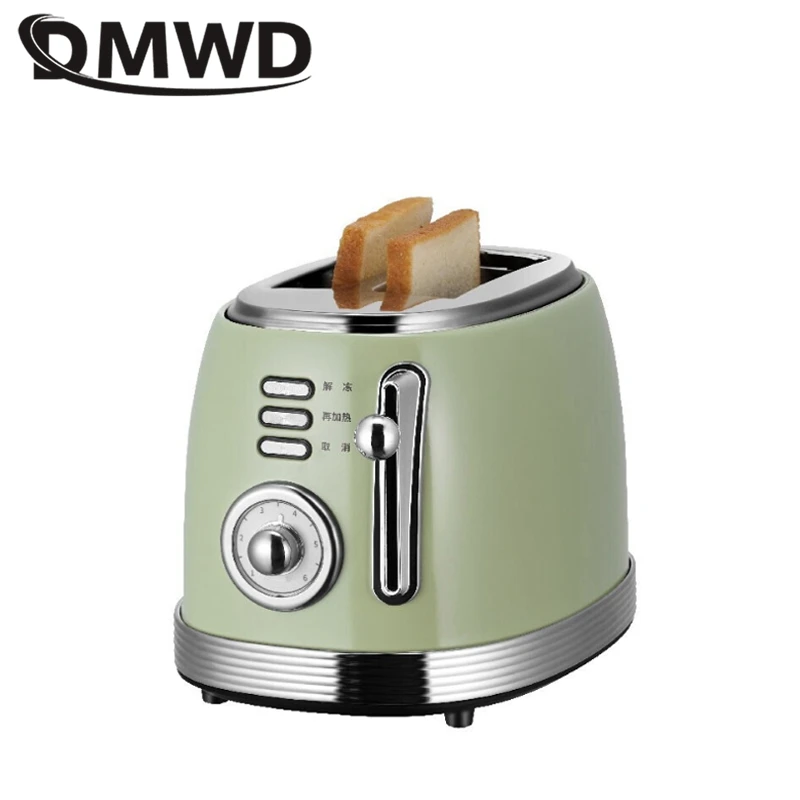 DMWD Household Toaster Retro Bread Baking Machine Automatic Croissant Sandwich maker Breakfast Machine Double-side Heating 220V
