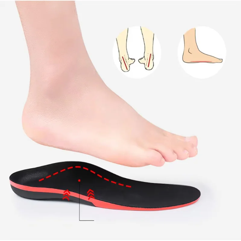 Sport Insoles for Feet PU Gel Shock Absorption Breathable Sole Pad Arch Support Pain Care