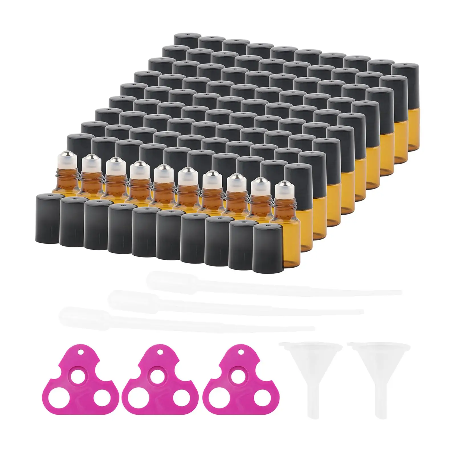 향수 저장 에센셜 오일 바디 오일 여행용 3ml 롤러 볼 병 누출 방지 바이알 유리 빈 롤러 병