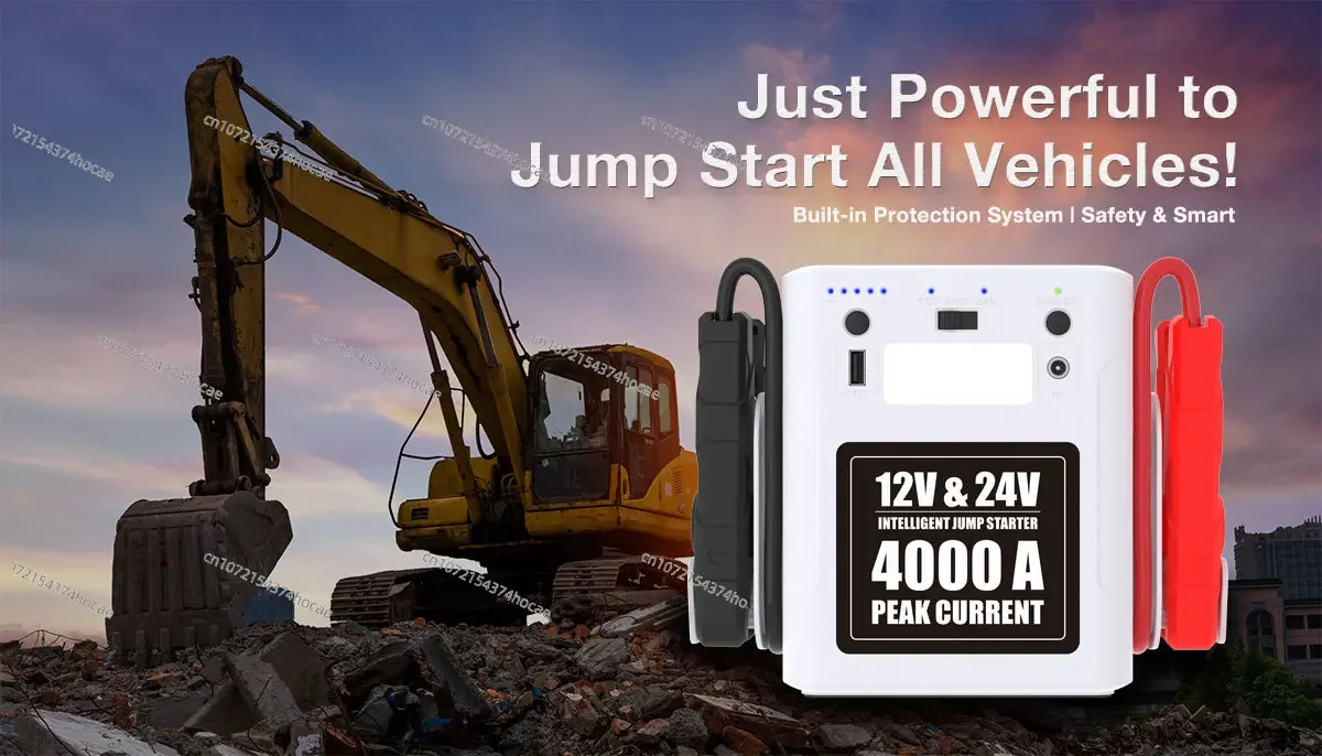최신형 56000mAh 4000A 헤비듀티 hd3000 800a 3000a 차량 점프 스타터 12v 24v