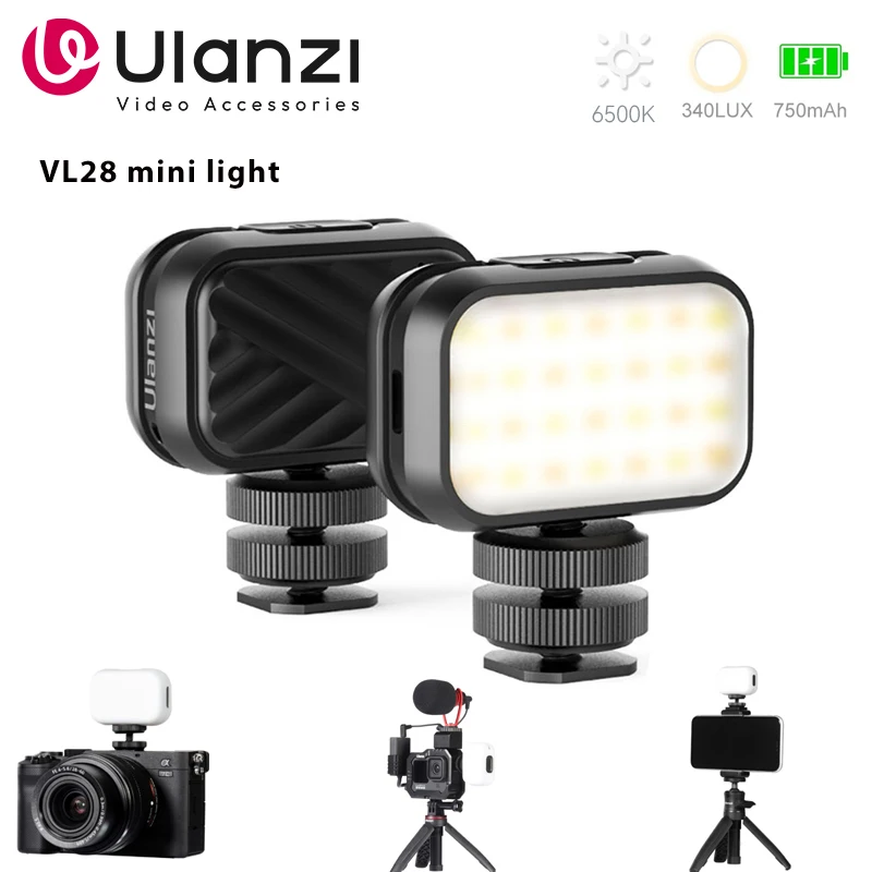 Luce LED ULANZI VL28 Mini - Per Video, Selfie, YouTube Con Batteria - Foto 4